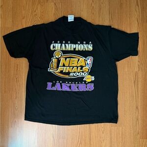 Los Angeles Lakers Black 2000 NBA Finals Champions Tee